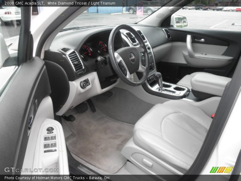 White Diamond Tricoat / Light Titanium 2008 GMC Acadia SLT