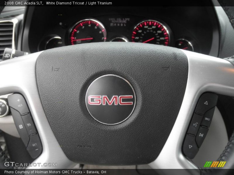 White Diamond Tricoat / Light Titanium 2008 GMC Acadia SLT