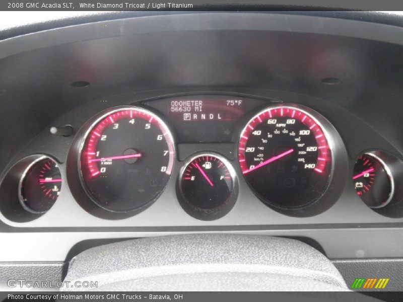 White Diamond Tricoat / Light Titanium 2008 GMC Acadia SLT