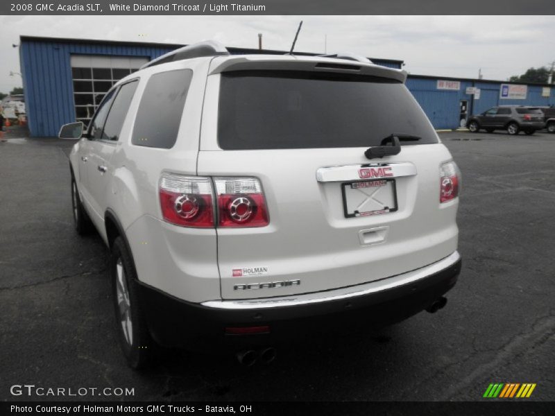 White Diamond Tricoat / Light Titanium 2008 GMC Acadia SLT