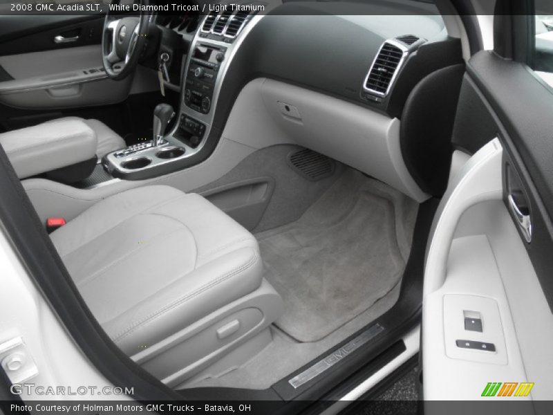 White Diamond Tricoat / Light Titanium 2008 GMC Acadia SLT