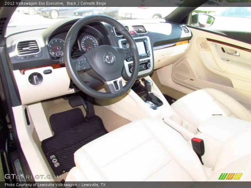 Black / Cornsilk Beige 2012 Volkswagen Eos Executive