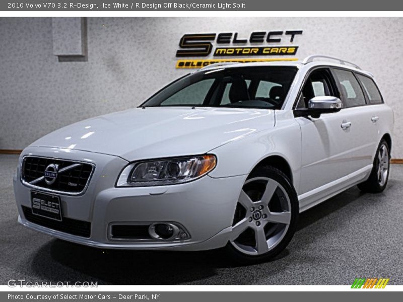 Ice White / R Design Off Black/Ceramic Light Split 2010 Volvo V70 3.2 R-Design