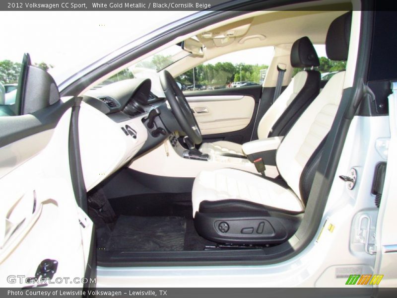  2012 CC Sport Black/Cornsilk Beige Interior