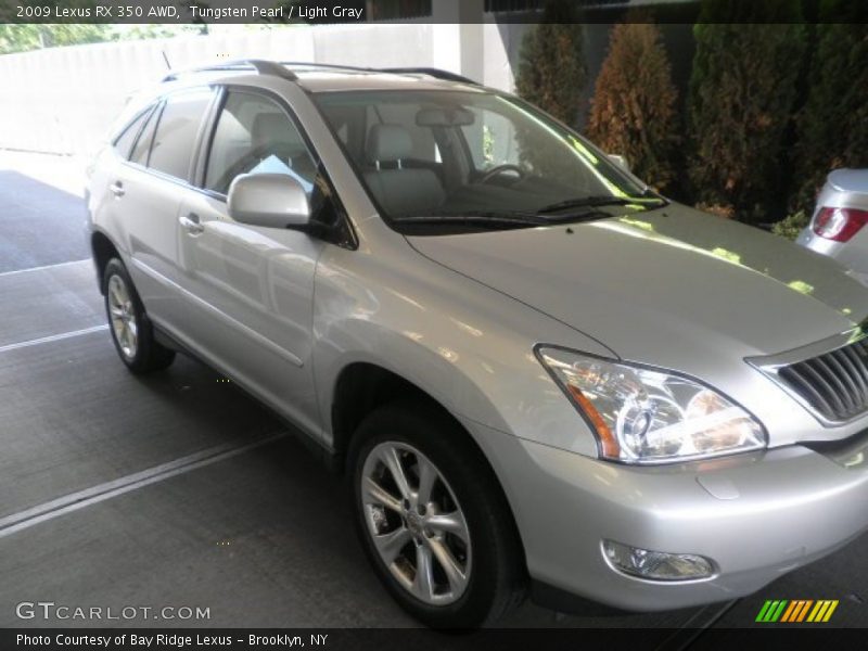 Tungsten Pearl / Light Gray 2009 Lexus RX 350 AWD