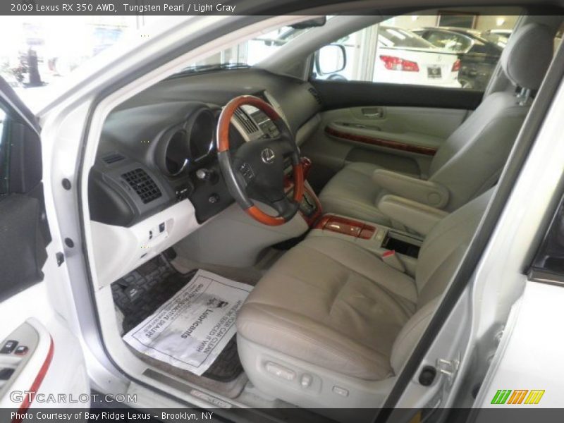 Tungsten Pearl / Light Gray 2009 Lexus RX 350 AWD