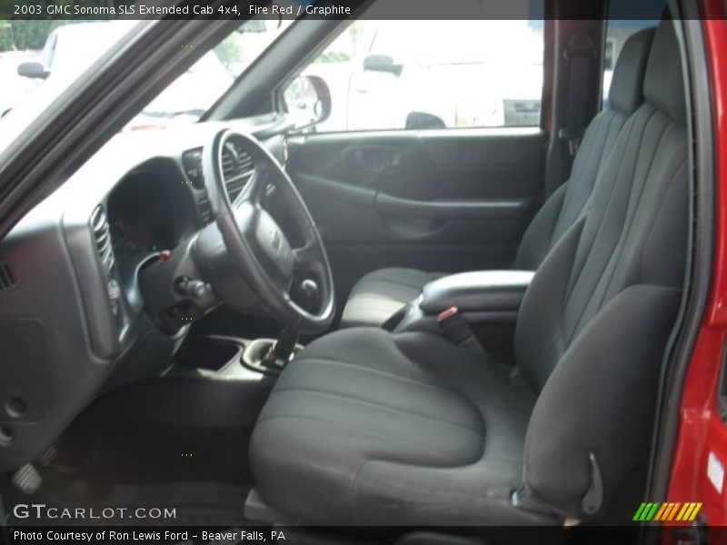 Fire Red / Graphite 2003 GMC Sonoma SLS Extended Cab 4x4