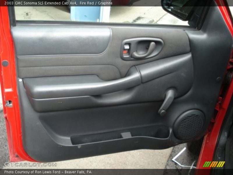 Fire Red / Graphite 2003 GMC Sonoma SLS Extended Cab 4x4