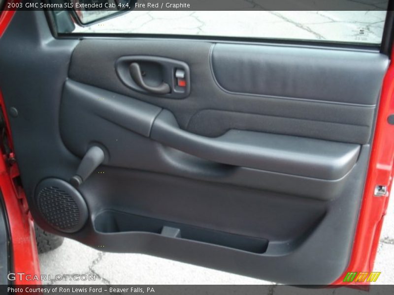 Fire Red / Graphite 2003 GMC Sonoma SLS Extended Cab 4x4