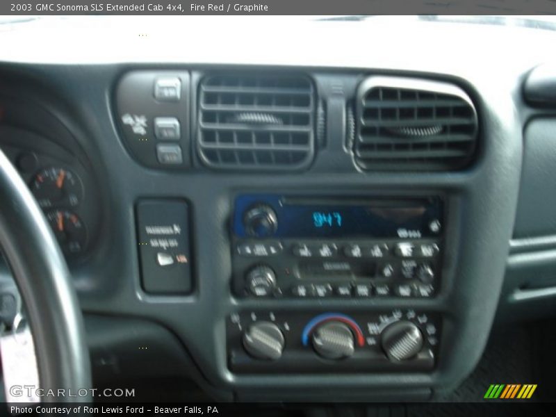 Fire Red / Graphite 2003 GMC Sonoma SLS Extended Cab 4x4