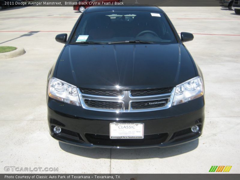 Brilliant Black Crystal Pearl / Black 2011 Dodge Avenger Mainstreet