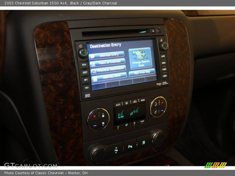 Black / Gray/Dark Charcoal 2003 Chevrolet Suburban 1500 4x4