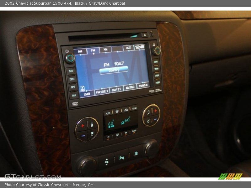 Black / Gray/Dark Charcoal 2003 Chevrolet Suburban 1500 4x4