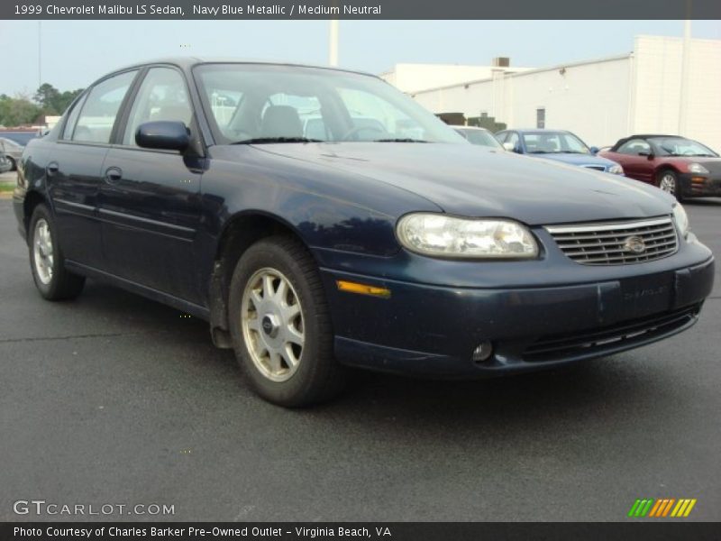 Navy Blue Metallic / Medium Neutral 1999 Chevrolet Malibu LS Sedan