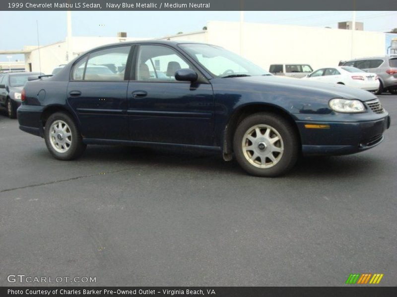 Navy Blue Metallic / Medium Neutral 1999 Chevrolet Malibu LS Sedan