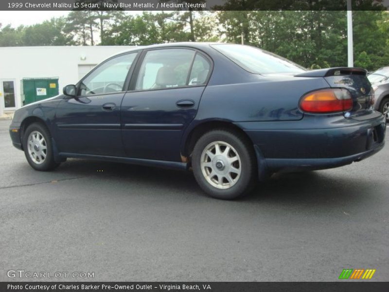 Navy Blue Metallic / Medium Neutral 1999 Chevrolet Malibu LS Sedan