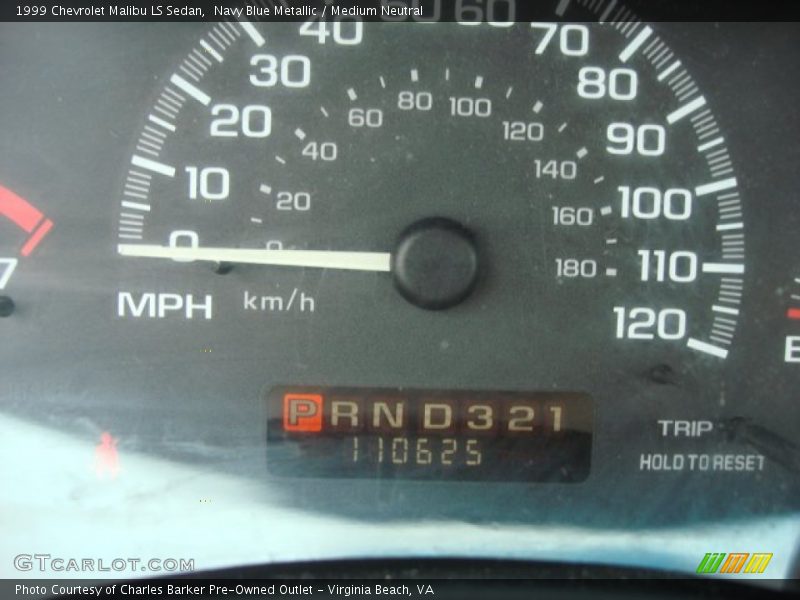 Navy Blue Metallic / Medium Neutral 1999 Chevrolet Malibu LS Sedan
