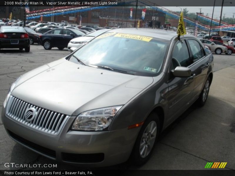Vapor Silver Metallic / Medium Light Stone 2008 Mercury Milan I4
