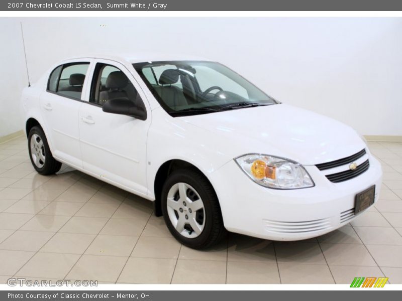 Summit White / Gray 2007 Chevrolet Cobalt LS Sedan