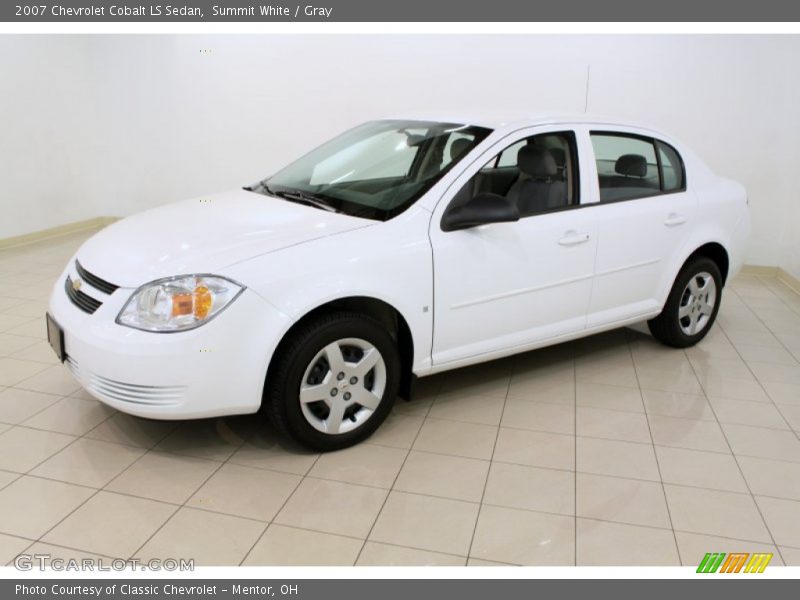 Summit White / Gray 2007 Chevrolet Cobalt LS Sedan