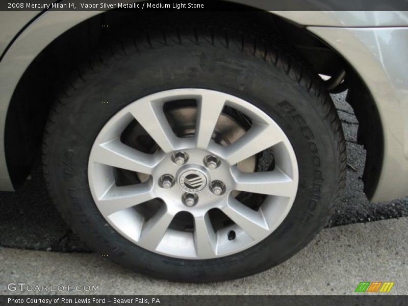 Vapor Silver Metallic / Medium Light Stone 2008 Mercury Milan I4