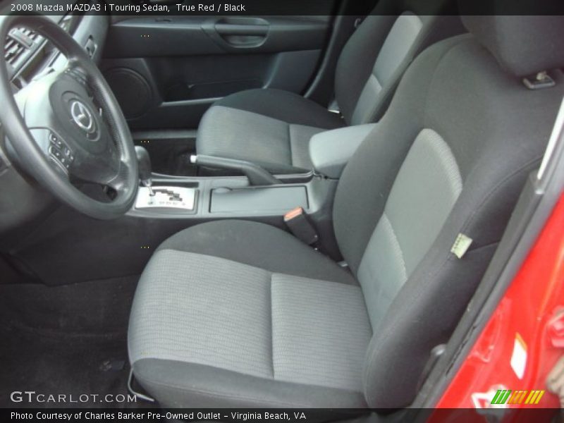 True Red / Black 2008 Mazda MAZDA3 i Touring Sedan