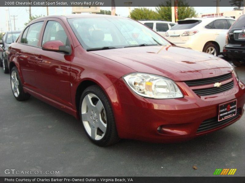 Victory Red / Gray 2008 Chevrolet Cobalt Sport Sedan