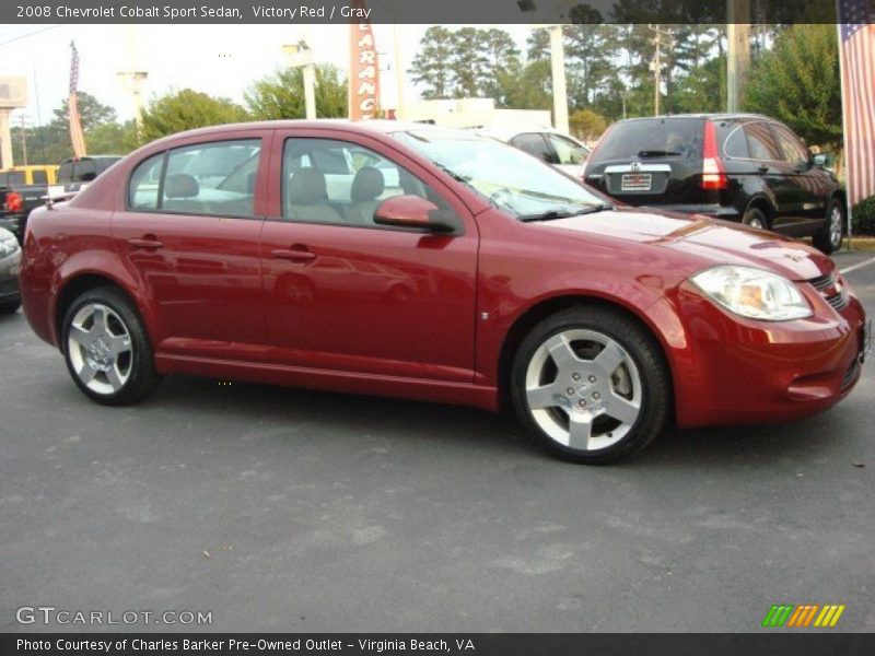 Victory Red / Gray 2008 Chevrolet Cobalt Sport Sedan