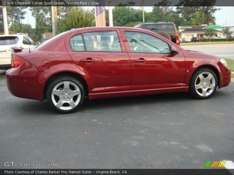 Victory Red / Gray 2008 Chevrolet Cobalt Sport Sedan