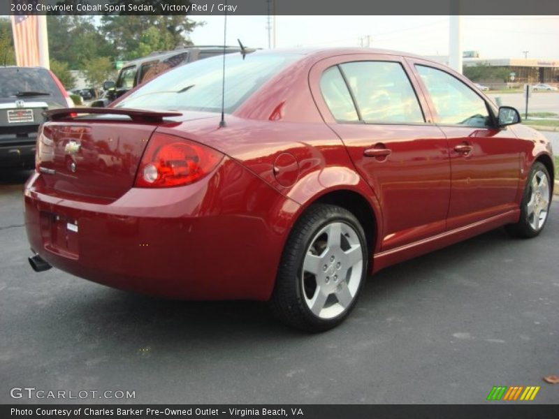 Victory Red / Gray 2008 Chevrolet Cobalt Sport Sedan