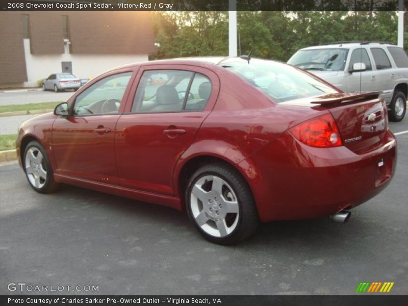 Victory Red / Gray 2008 Chevrolet Cobalt Sport Sedan