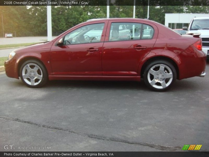 Victory Red / Gray 2008 Chevrolet Cobalt Sport Sedan