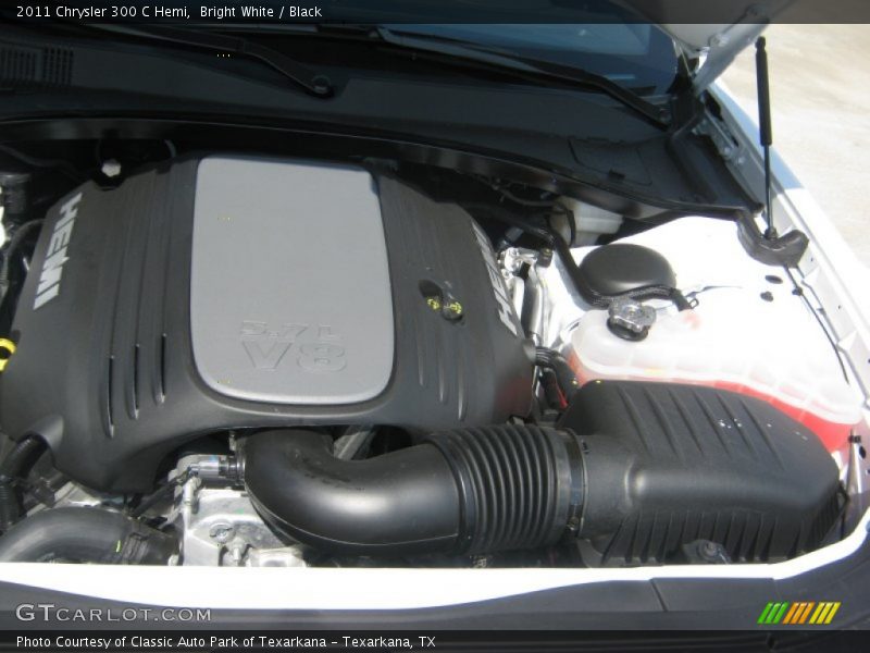 Bright White / Black 2011 Chrysler 300 C Hemi