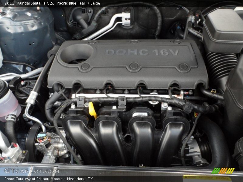  2011 Santa Fe GLS Engine - 2.4 Liter DOHC 16-Valve VVT 4 Cylinder