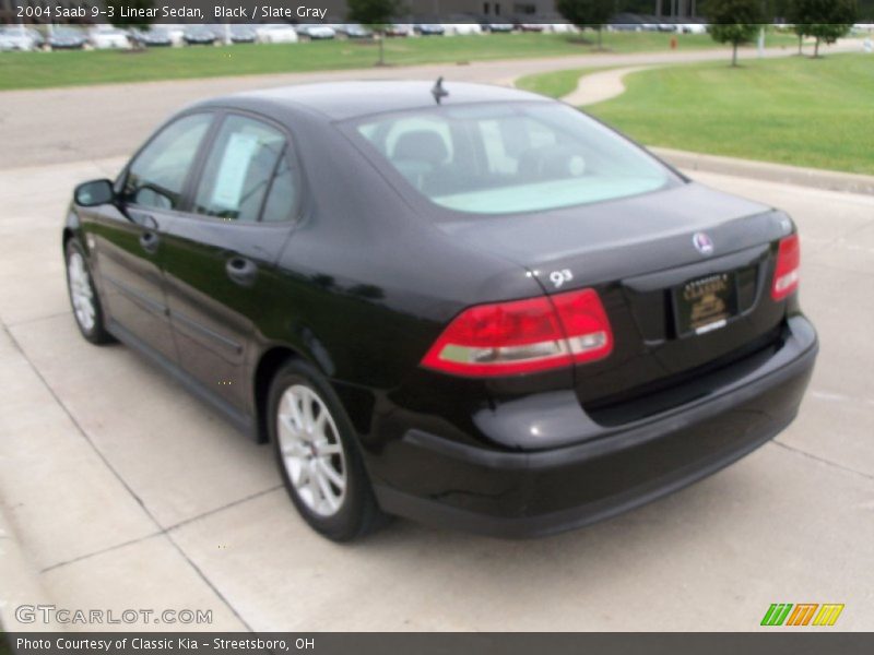 Black / Slate Gray 2004 Saab 9-3 Linear Sedan