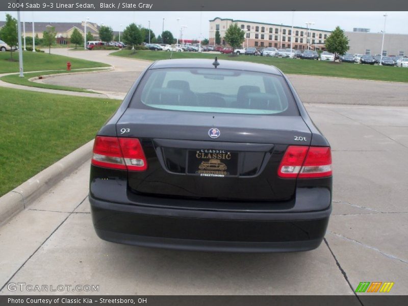 Black / Slate Gray 2004 Saab 9-3 Linear Sedan