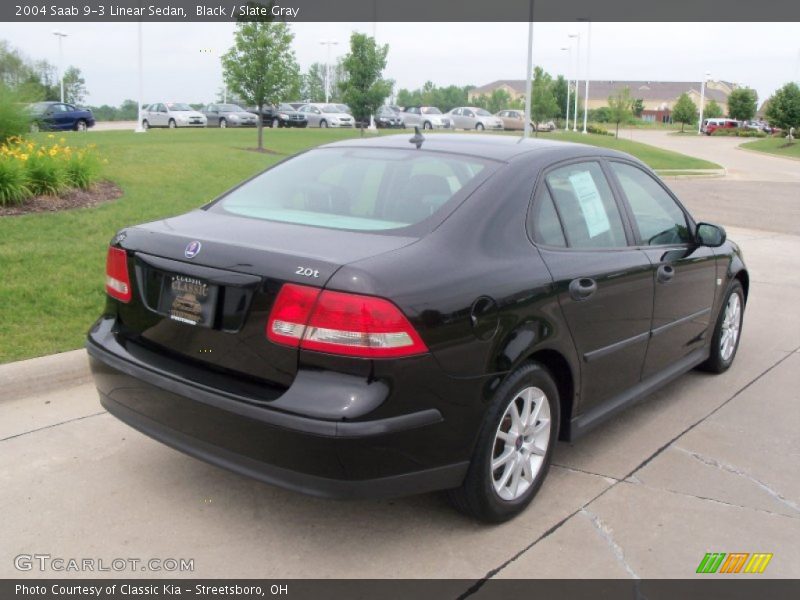 Black / Slate Gray 2004 Saab 9-3 Linear Sedan