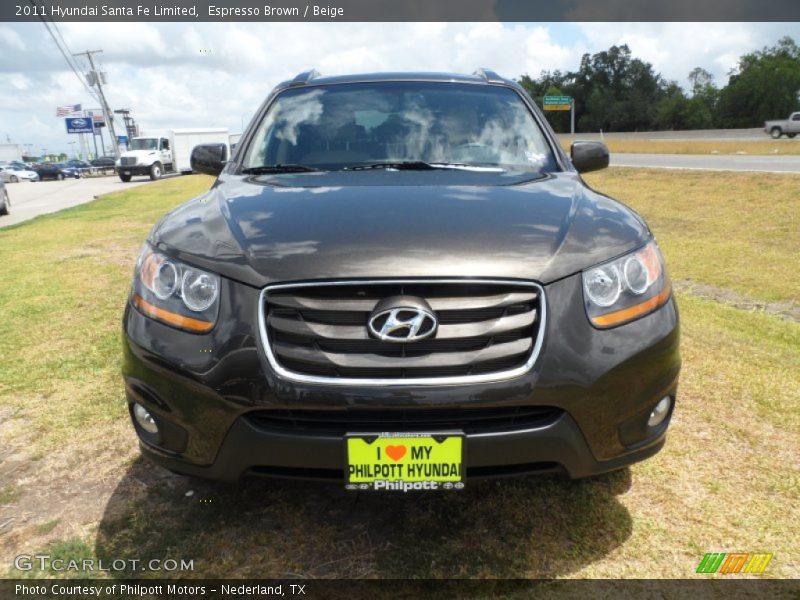 Espresso Brown / Beige 2011 Hyundai Santa Fe Limited