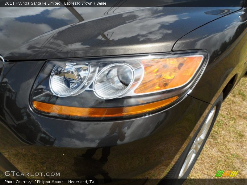 Espresso Brown / Beige 2011 Hyundai Santa Fe Limited