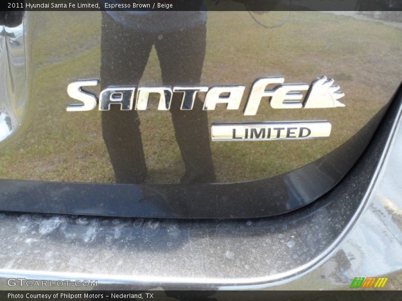 Espresso Brown / Beige 2011 Hyundai Santa Fe Limited