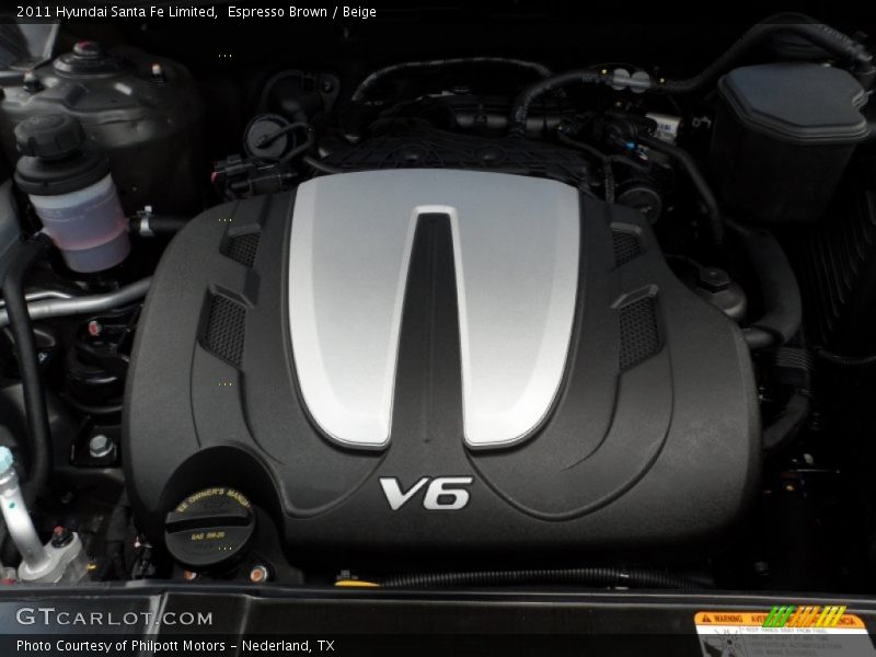 Espresso Brown / Beige 2011 Hyundai Santa Fe Limited