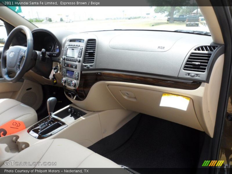 Espresso Brown / Beige 2011 Hyundai Santa Fe Limited