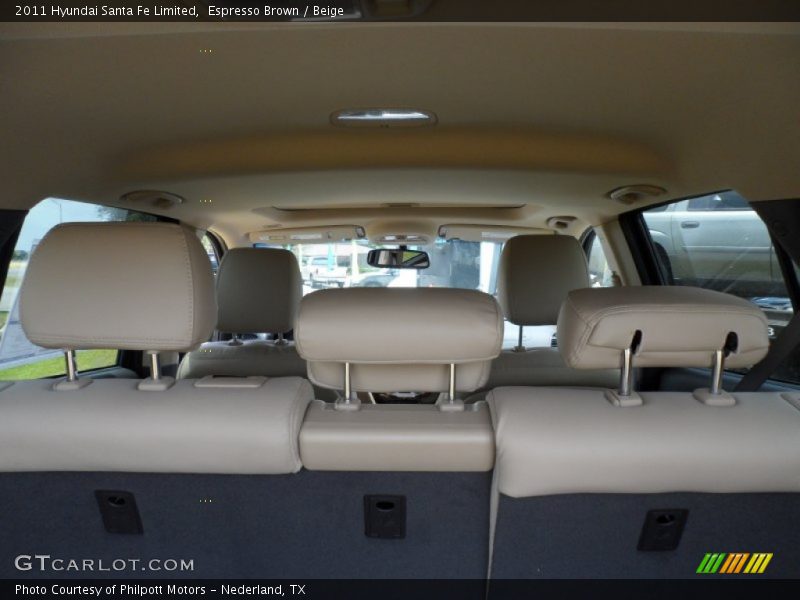 Espresso Brown / Beige 2011 Hyundai Santa Fe Limited