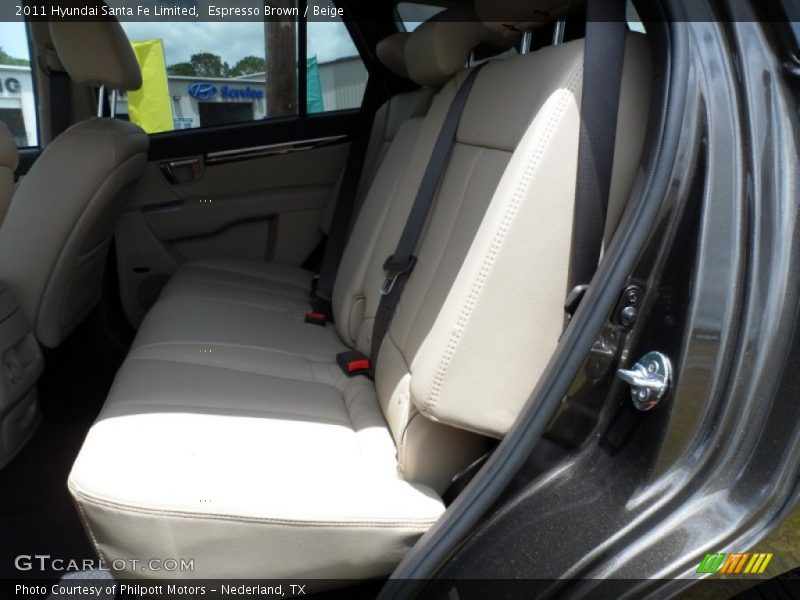Espresso Brown / Beige 2011 Hyundai Santa Fe Limited