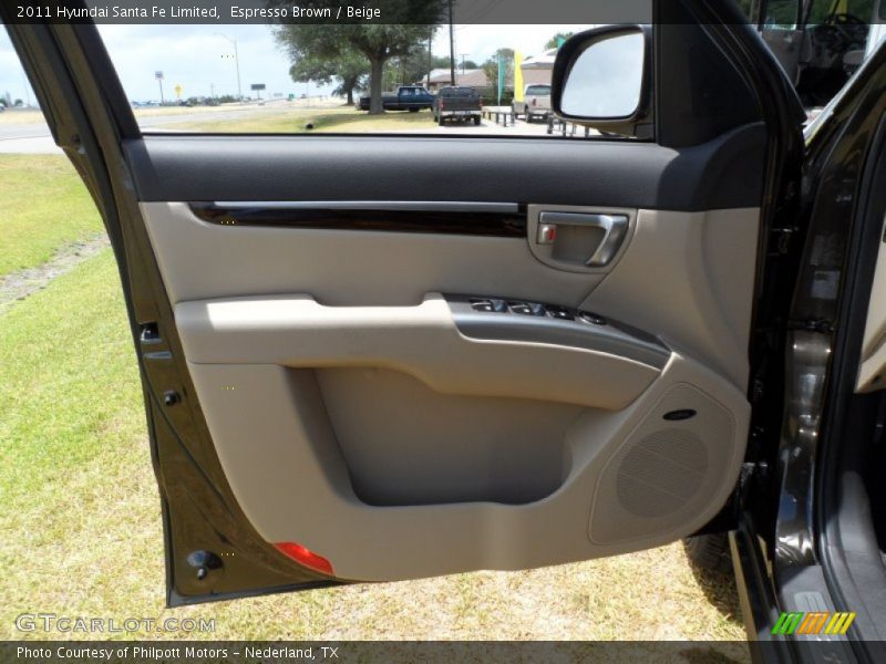 Espresso Brown / Beige 2011 Hyundai Santa Fe Limited