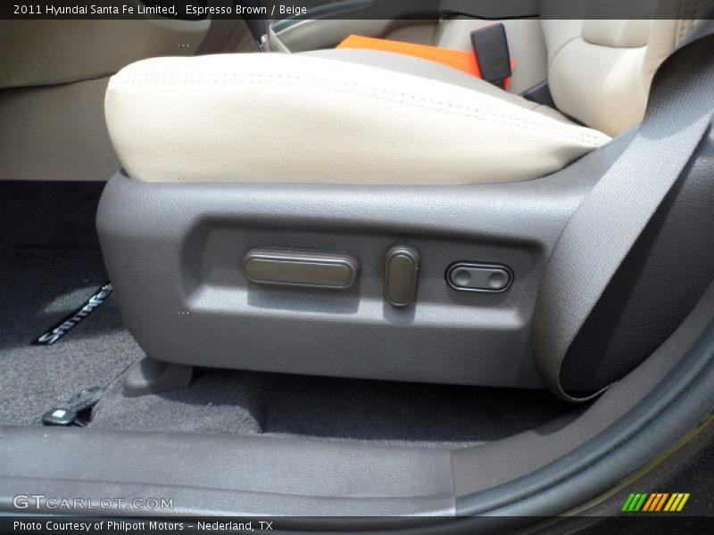 Espresso Brown / Beige 2011 Hyundai Santa Fe Limited