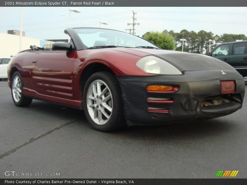 Patriot Red Pearl / Black 2001 Mitsubishi Eclipse Spyder GT