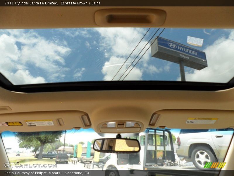 Espresso Brown / Beige 2011 Hyundai Santa Fe Limited