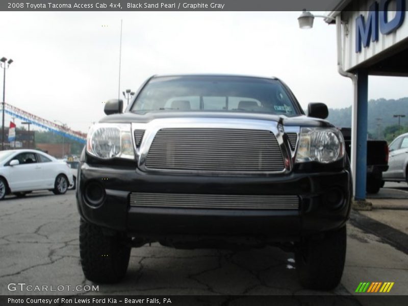 Black Sand Pearl / Graphite Gray 2008 Toyota Tacoma Access Cab 4x4