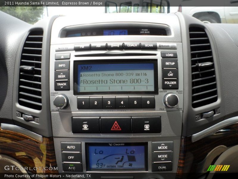 Controls of 2011 Santa Fe Limited